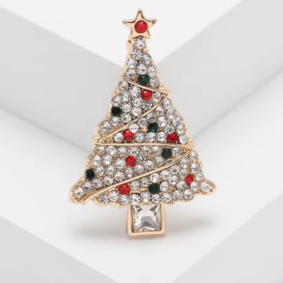 Betsey Johnson Multicolor Christmas Tree Brooch - Picture 3 of 6